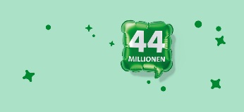 44 Millionen Franken für unsere Kunden: Das entspricht 10 % Rabatt auf Ihre Versicherungsprämie