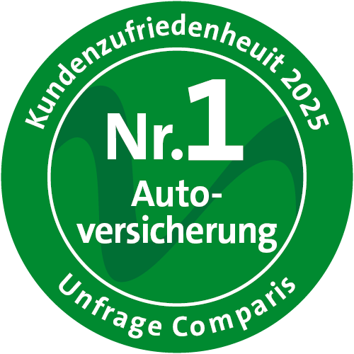 Kundenzufriedenheit 2024 - Comparis und bonuch.ch - 2. Platz - Autoversicherung